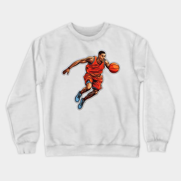 Durable outdoor basketballs for street Crewneck Sweatshirt by Printashopus